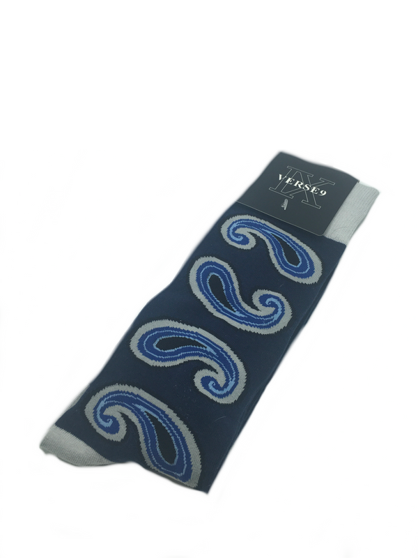 Navy Blue Paisley