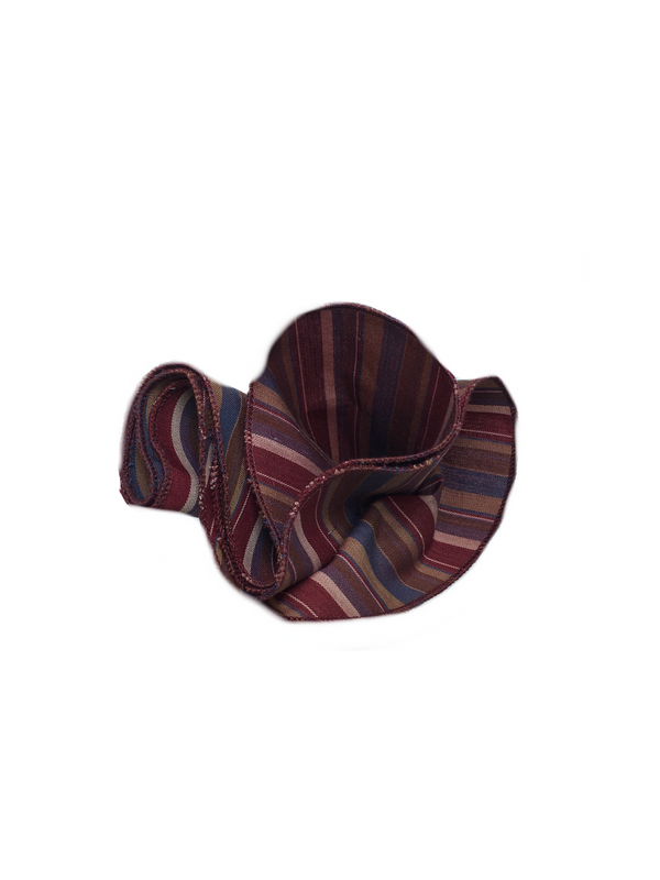 Burgundy & Brown Stripe